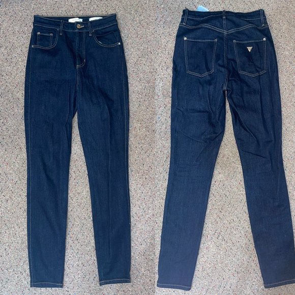Guess High Rise Dark Jeans size 27 - Picture 1 of 4